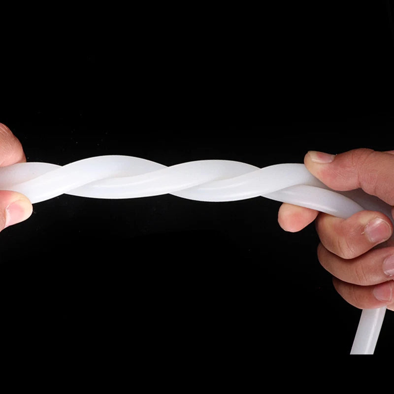 White Transparent Silicone Tubing Silicone Rubber Hose Pipe Food Grade I.D6-38mm