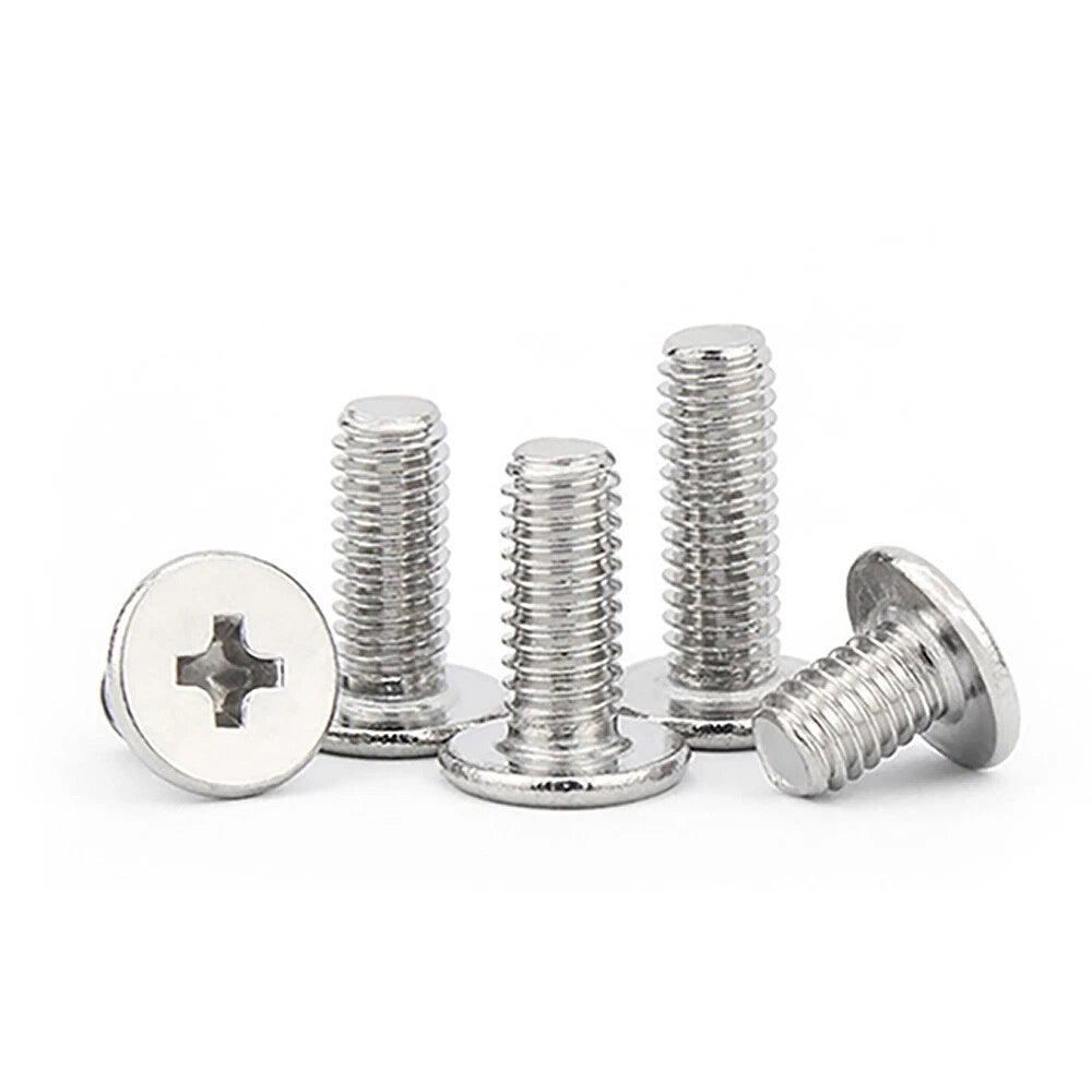 M2–M8 Phillips Flat Head Machine Screws – A2 Stainless Steel for Laptop & Notebook Repair (2–50mm Lengths)