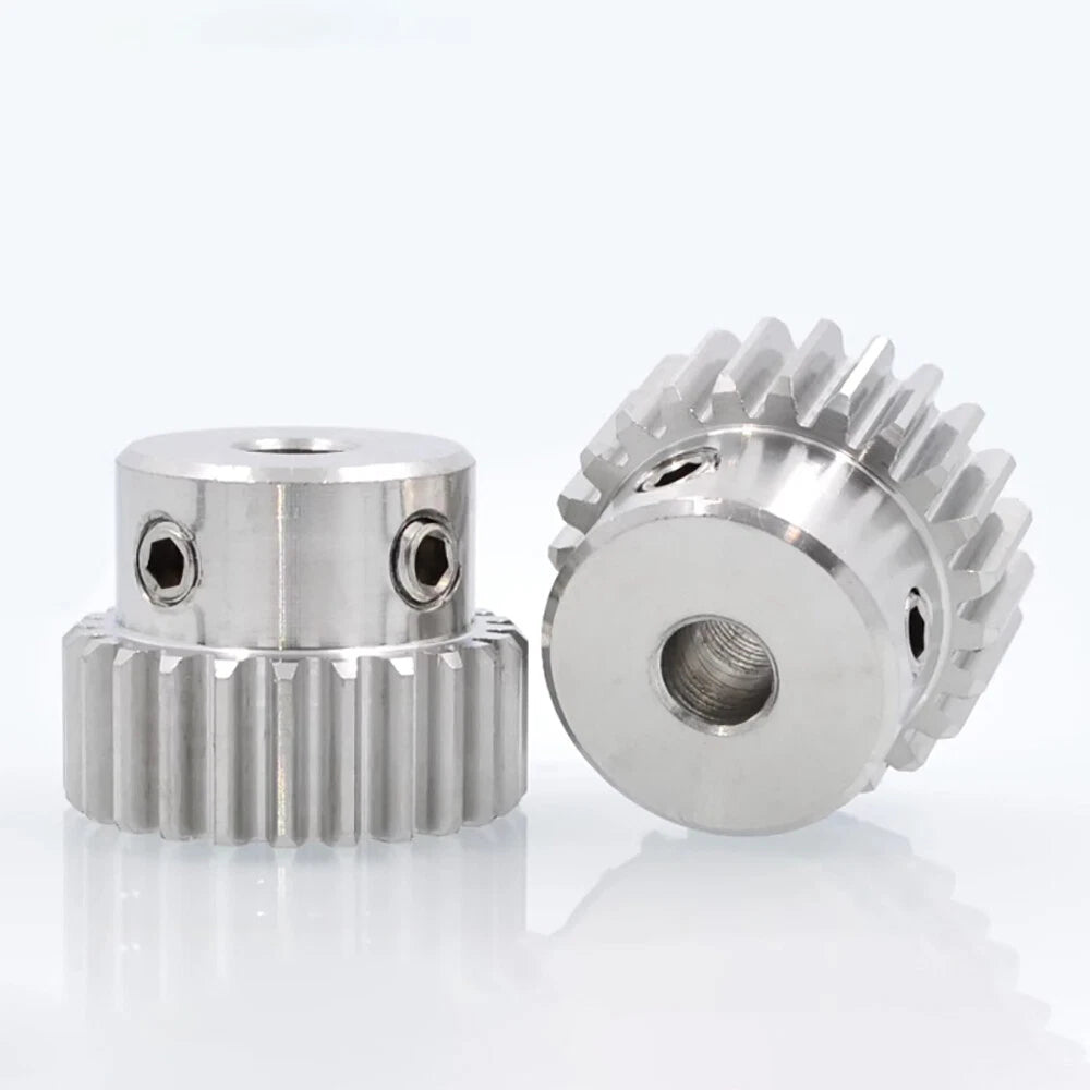 2 Module 12~30 Teeth, 8mm-25mm Bore Stainless Spur Gear, Drive Gearbox With Hub