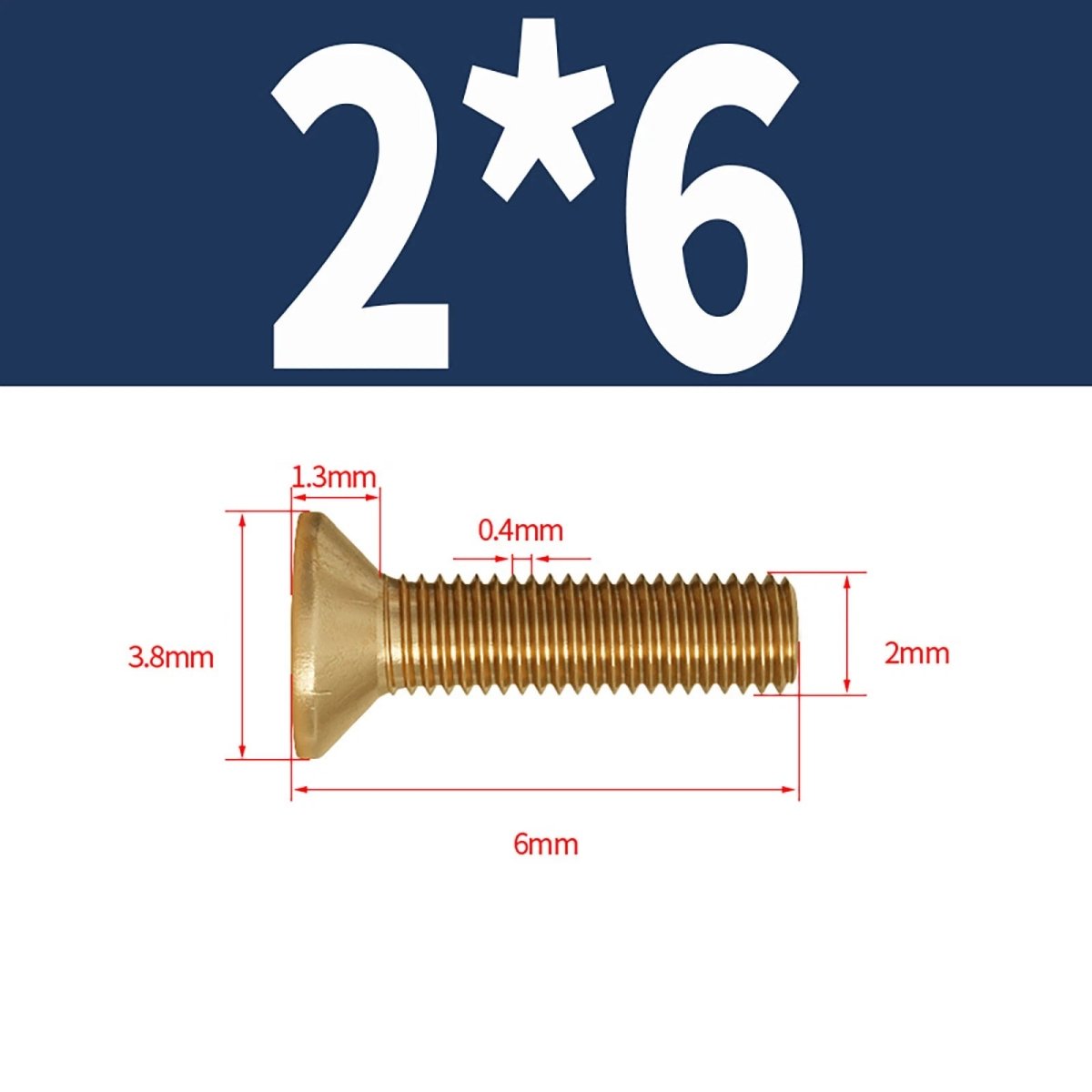 Brass Pozi Countersunk Machine Screws DIN 965 M2 - M8 Flat Head - HomeDIYer