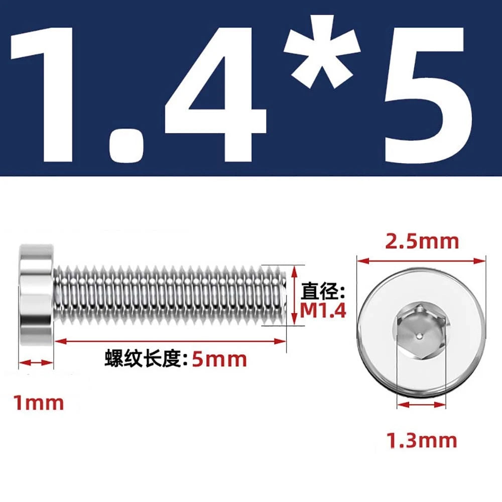 M1.4–M12 Low Head Socket Cap Screws – A2 Stainless Steel, Space‑Saving Design for Tight Clearances