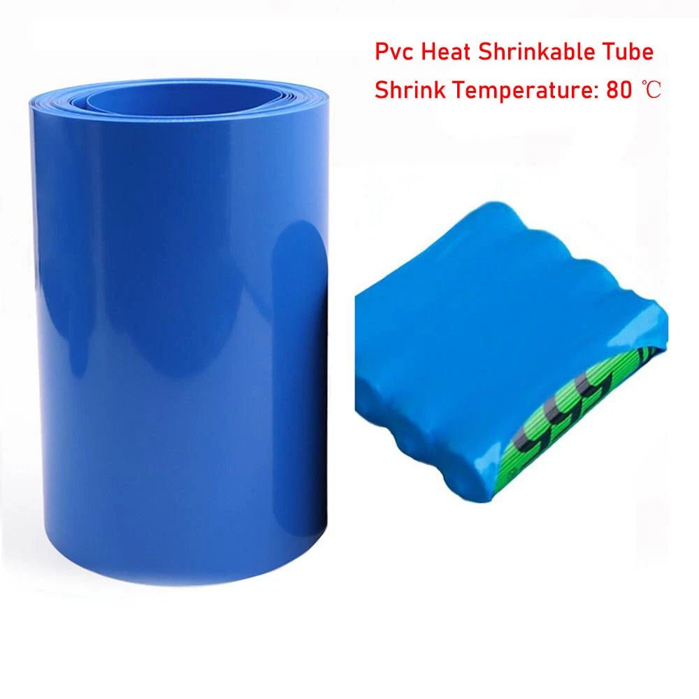 Blue PVC Heat Shrink Tubing for RC Battery Packs — LiPo, NiMH, NiCd | 7mm to 210mm - HomeDIYer
