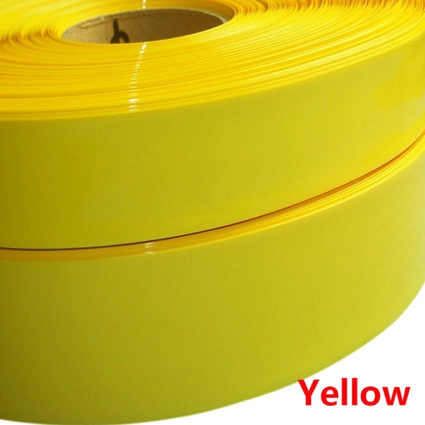 PVC Heat Shrink Tube for Battery Pack Wrap & Insulation — 70–95mm Wide, 8 Colors - HomeDIYer