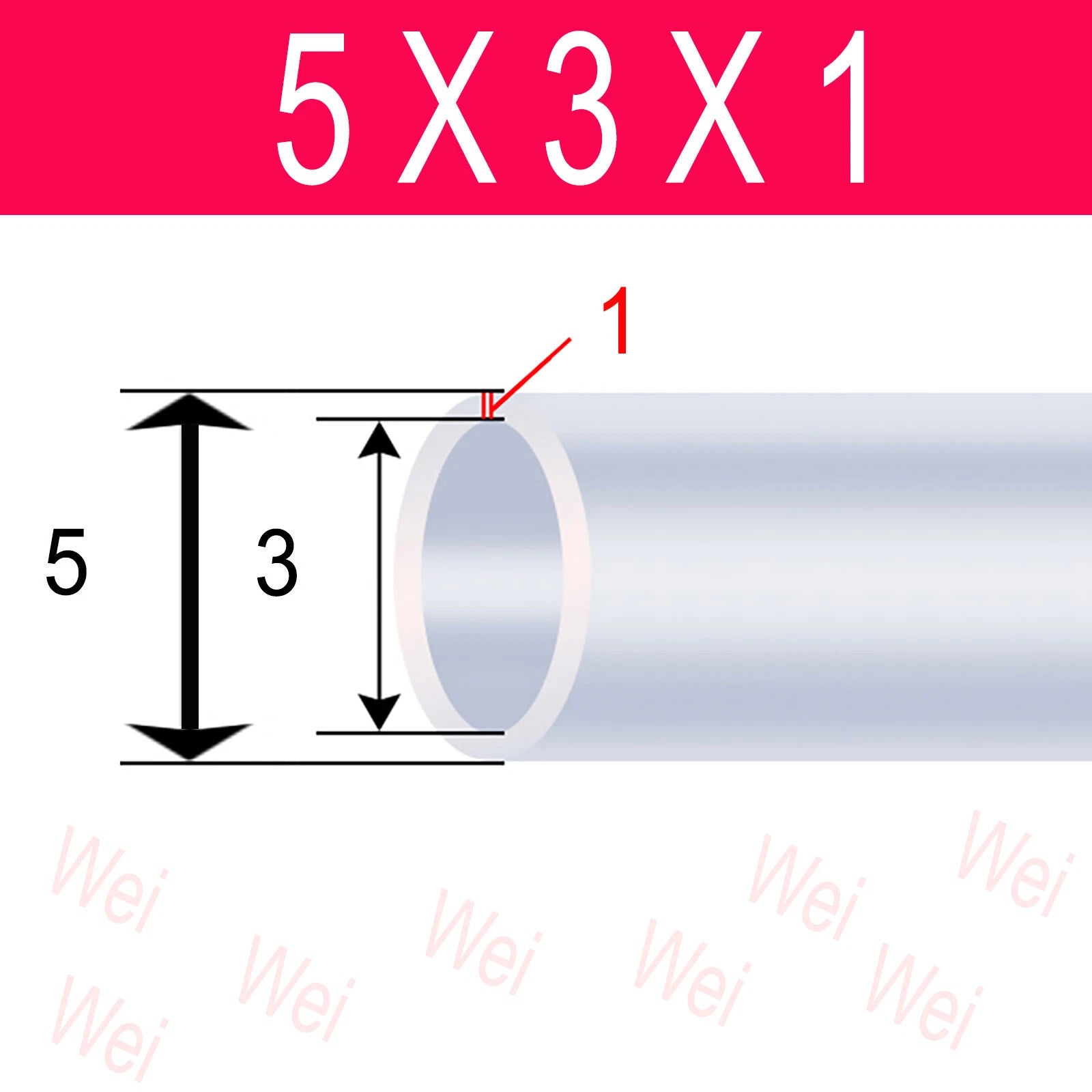 Clear Flexible PVC Tubing – OD 3mm to 57mm, Custom Cut Lengths