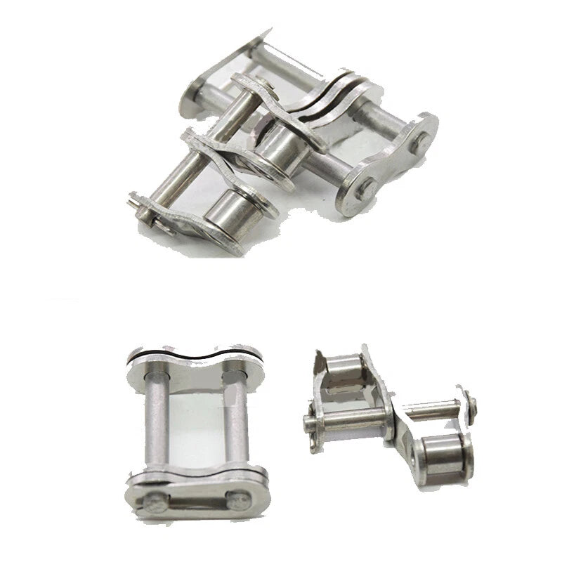 A2 Stainless Steel Duplex Roller Chains Full/Half Connecting Links 06B-2 - 20A-2