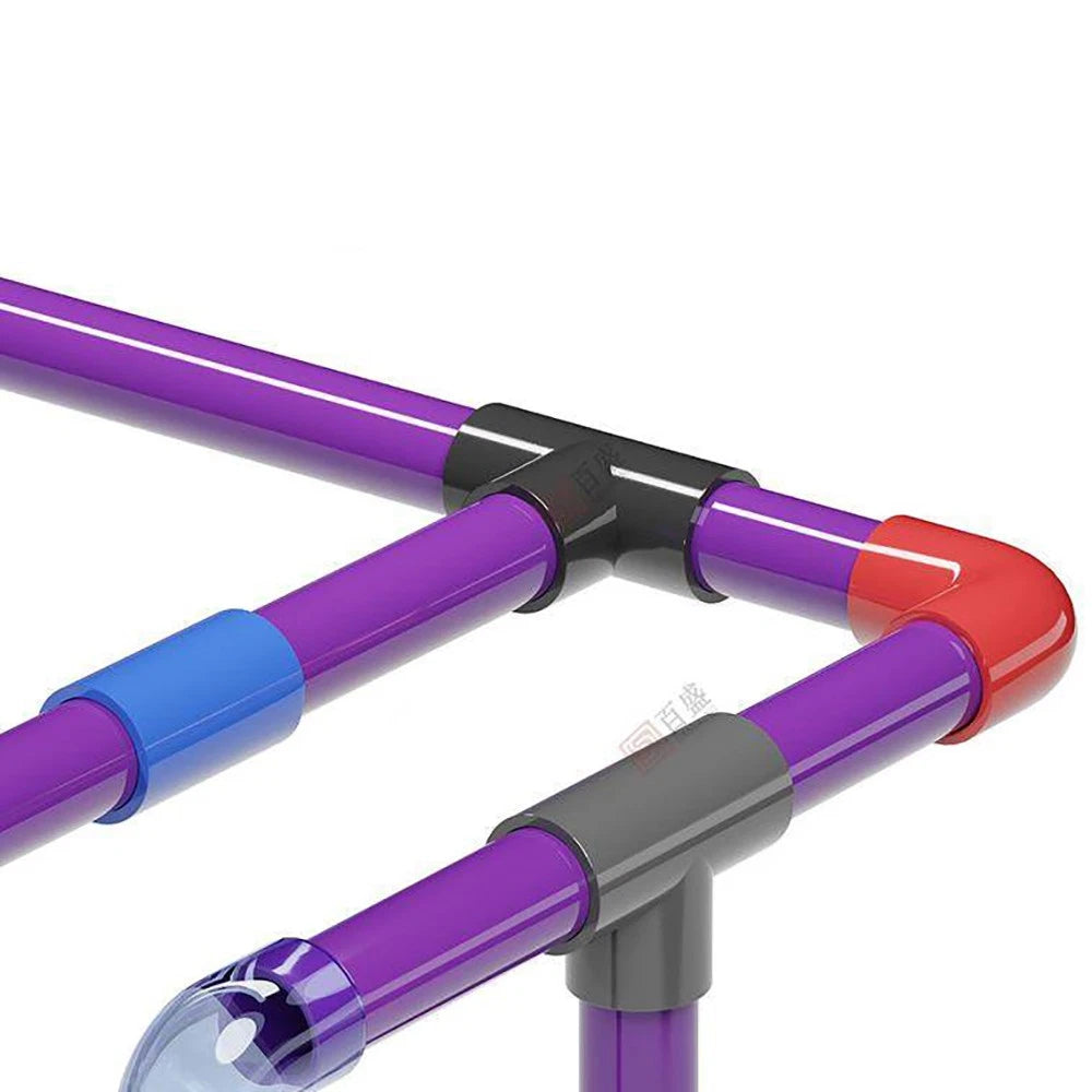 Purple PVC Pipe Round Tube – Solvent Weld Rigid Tubing 500mm Long | 20–50mm