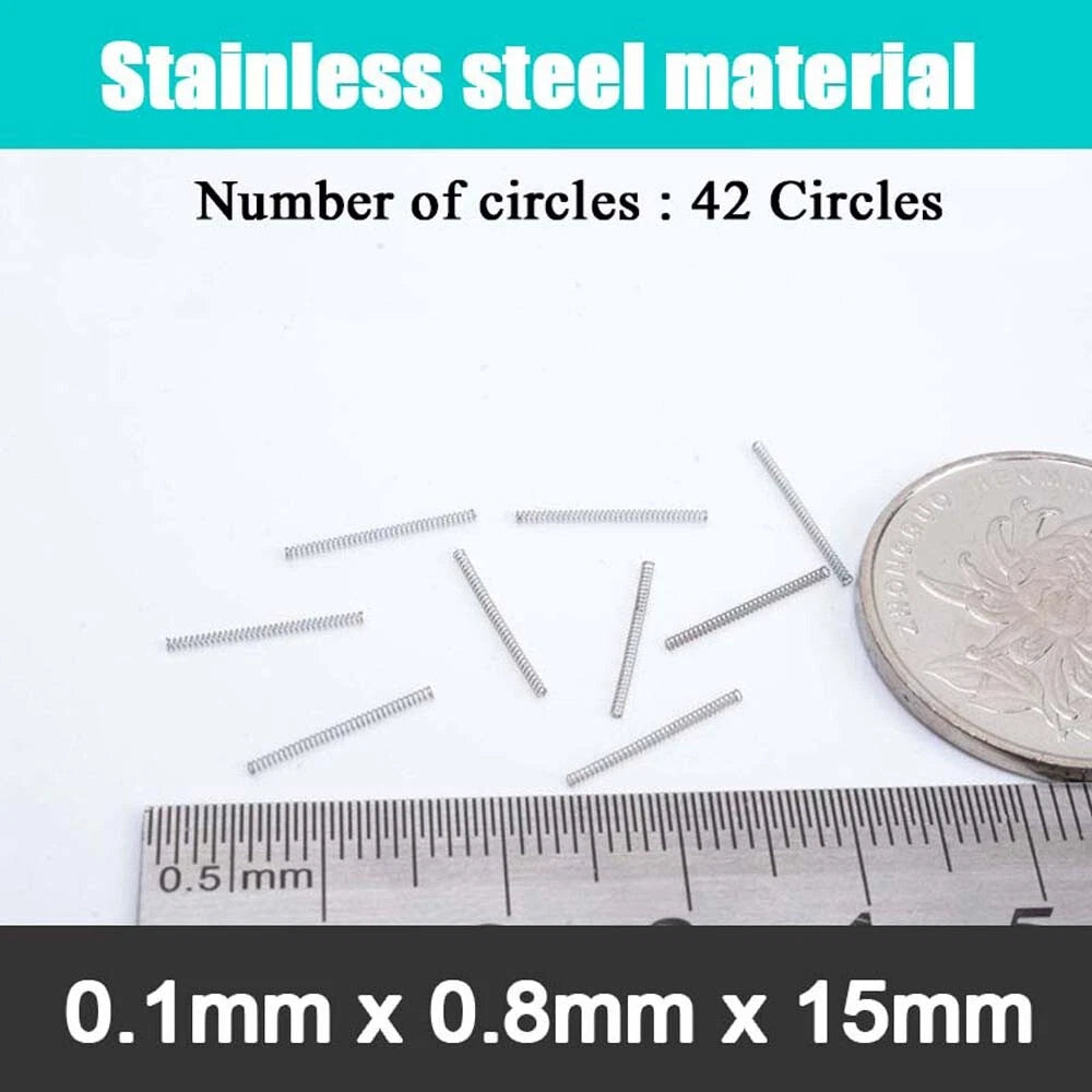Stainless Steel Compression Springs Steel wire 0.1 mm small coil spring 5-20mm