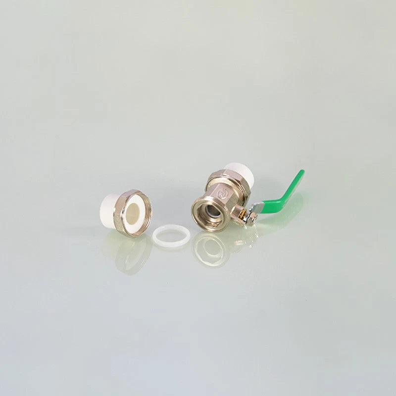 PPR Brass Ball Valves & Pipe Fittings 20–63mm | Green Handle | Multiple Types