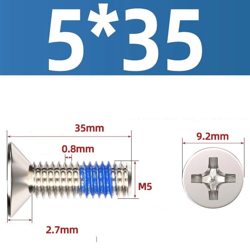 M1.2–M6 Phillips Flat Head Machine Screws | Carbon Steel | Black & Nickel Plated - HomeDIYer