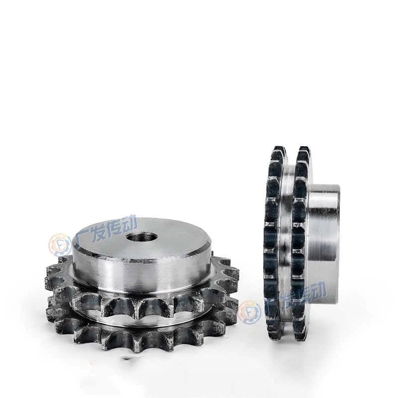 Duplex Chain Sprocket 12T - 30T Pitch 15.875mm For #50 10A Roller Chain 45#Steel