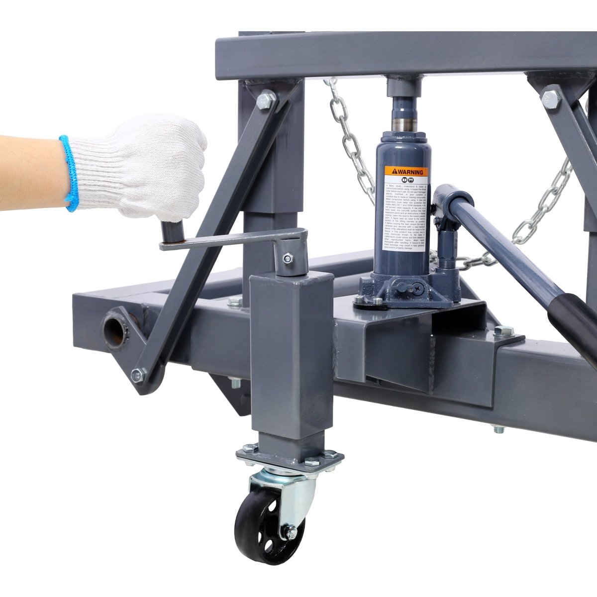 1,500 Lb. Capacity, Adjustable Height Dual Wheel Dolly for Large Trucks - HomeDIYer