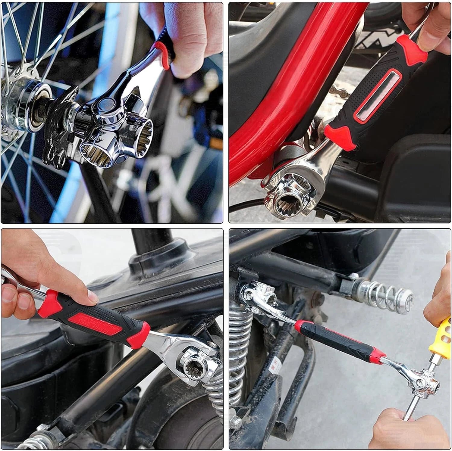 52 in 1 Universal Socket Wrench Multifunction 360° Rotating Head Spanner Tool