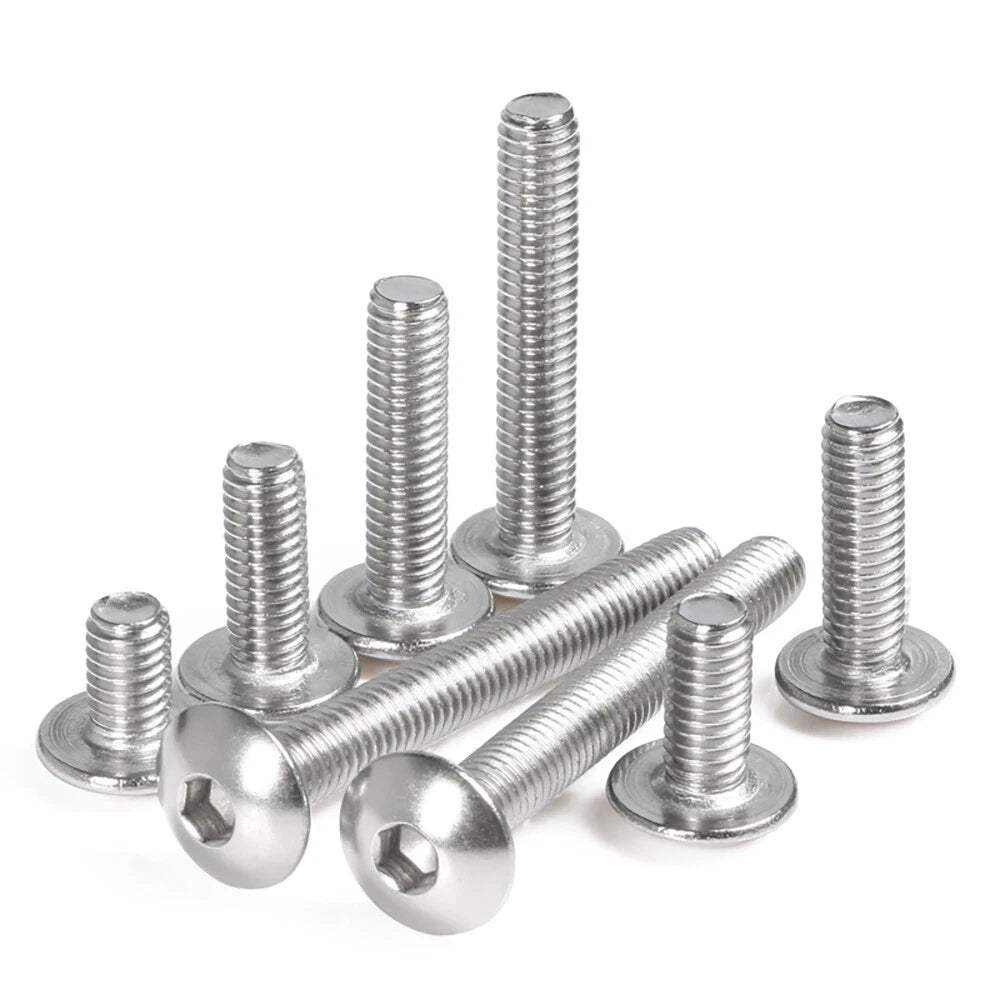 M3–M10 A2 Stainless Steel Truss Head Socket Cap Screws — Hex Allen Drive Machine Bolts