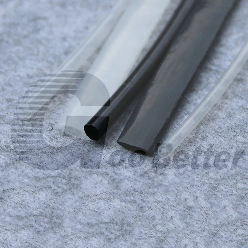 PVDF Heat Shrink Tubing — Ø0.8mm to Ø25.4mm | Black & Clear Electrical Sleeving - HomeDIYer