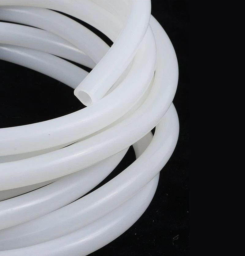 Silicone Vacuum Hose Pipe — White Rubber Tube for Water, Air & Coolant | ID 2mm–38mm