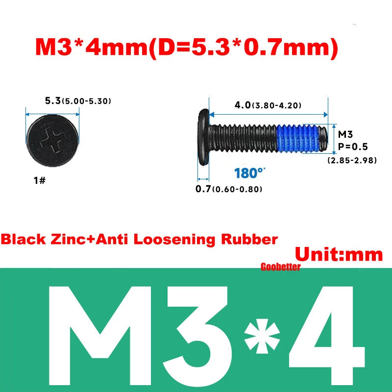 M3 Ultra Thin Wafer Flat Head Phillips Screws – Super Low Profile for Laptops & Electronics (3–6.5mm Thread Lengths)