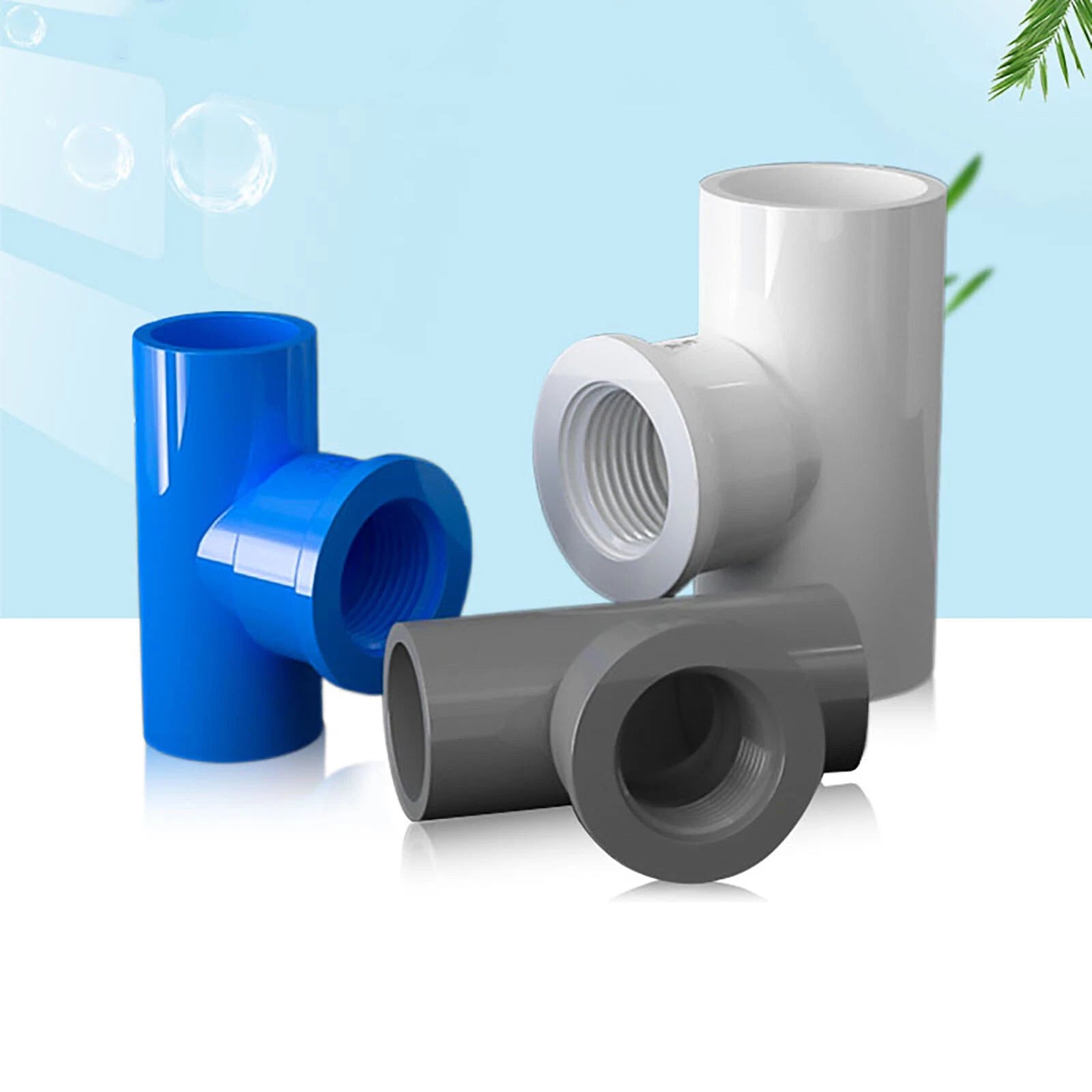 PVC Water Supply Pipe BSP Threaded Fittings Adapter Joint 1 2"- 4" BSP- 4Color