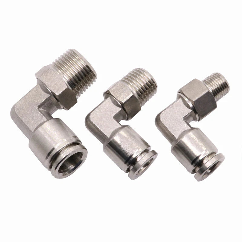 Stainless Steel Pneumatic Push-to-Connect Fittings — Straight, Elbow, Tee, Wye & More