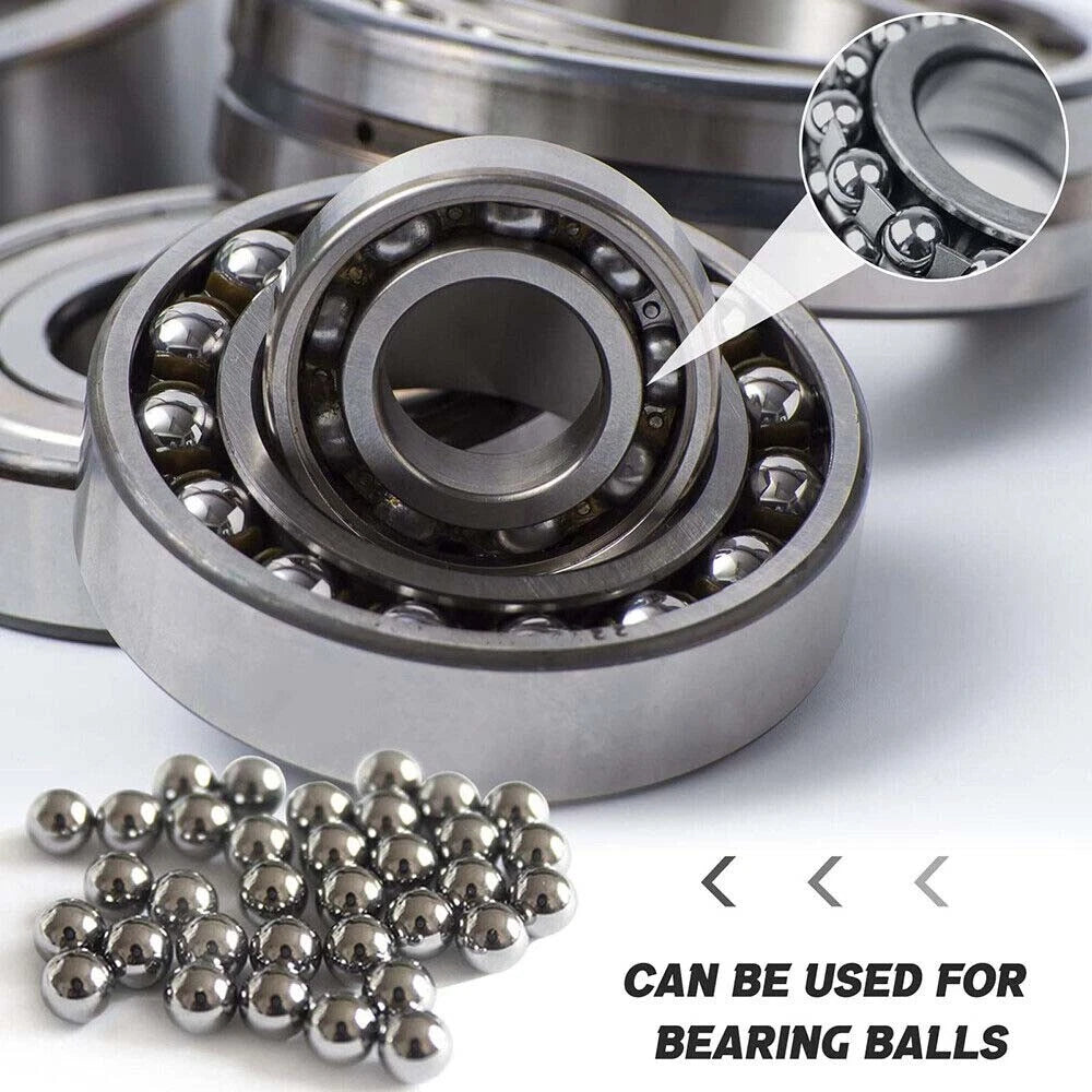 High Precision Chrome GCR15 Steel Solid Steel Ball Bearings - Dia 1mm to 200mm