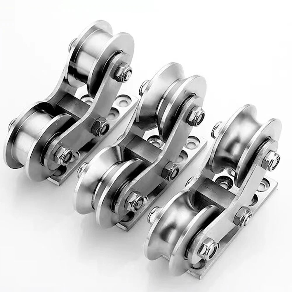 Stainless Steel Pulley UVH Groove Sliding Door Roller Runner Wheel Track Pulley