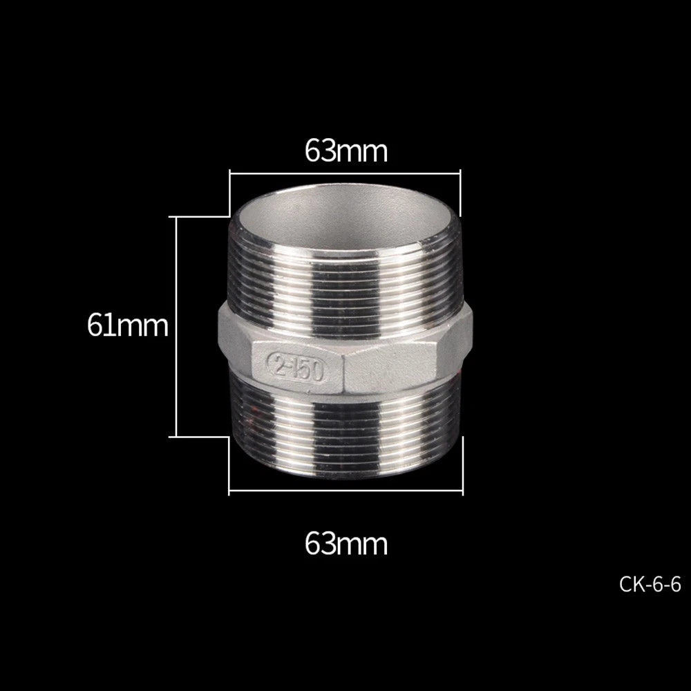 Stainless Steel Threaded Pipe Reducer Nipple — BSP Male to Male Fitting