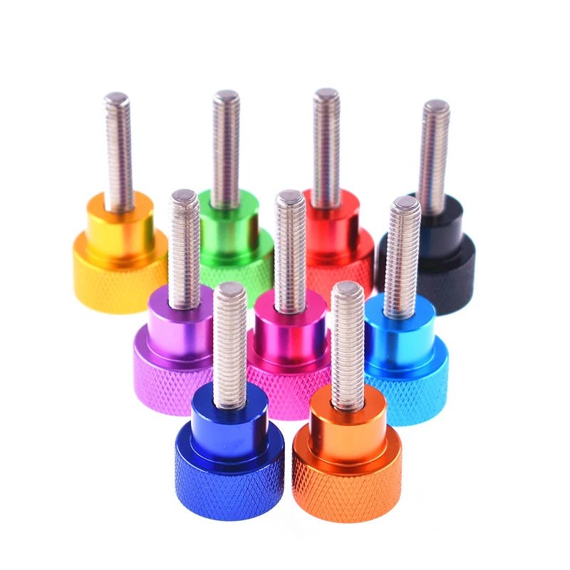 3/8 - 16UNC Knurled Thumb Screws – Aluminum Shank + Stainless Steel Hand Grip (6–100mm Lengths) - HomeDIYer