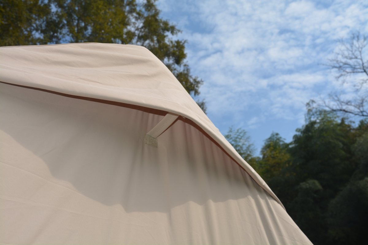 9.8 x13ft with canopy, Inflatable Camping Tents with Hand Pump, Air Glamping Tents, Easy Setup Waterproof and Windproof Blow up Tent Beige - HomeDIYer
