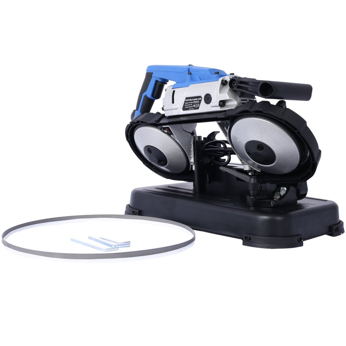High - Performance Portable Band Saw with Removable Stainless Steel Base, 45° - 90° Cutting, 10A 1100W Motor, 5 - inch Depth Cut, - HomeDIYer