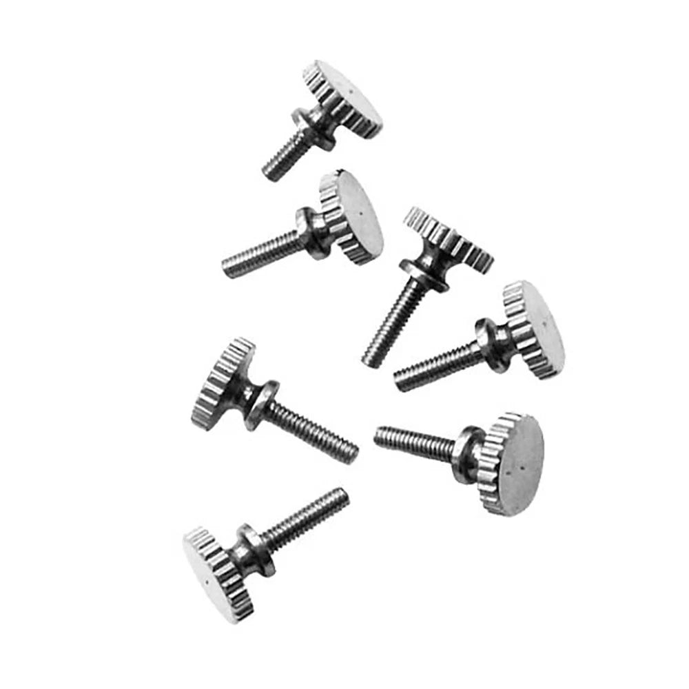M2 Step Knurled Thumb Screws – Nickel Plated Brass, Step Head Hand Grip Bolt (Tool‑less Fastener) - HomeDIYer