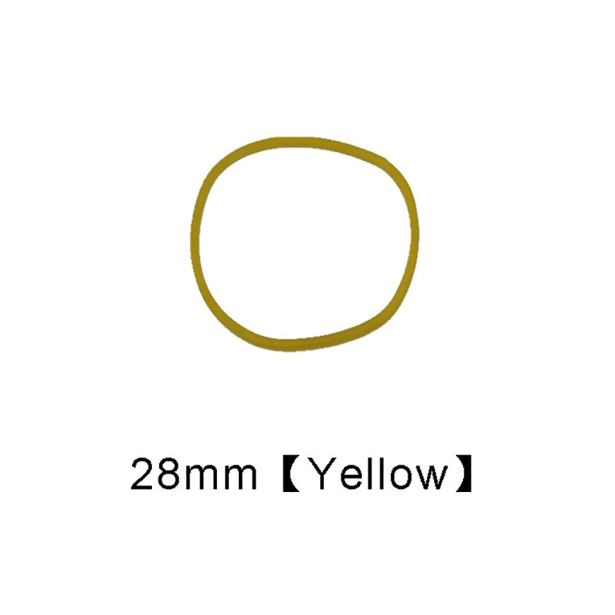 Round Rubber Drive Belts for Pulleys — 15 to 55mm Diameter, Multiple Colors