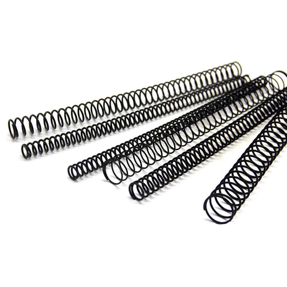 Compression Spring Black 0.3-6mm Wire Diameter Small Springs Steel 305mm Length