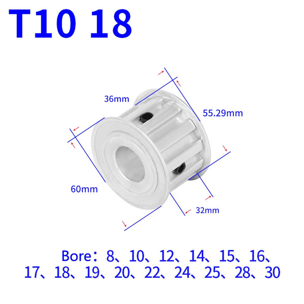 T10 12-40T Timing Belt Pulley CNC Drive Pitch 10mm AF-type With Keyway Wide 32mm