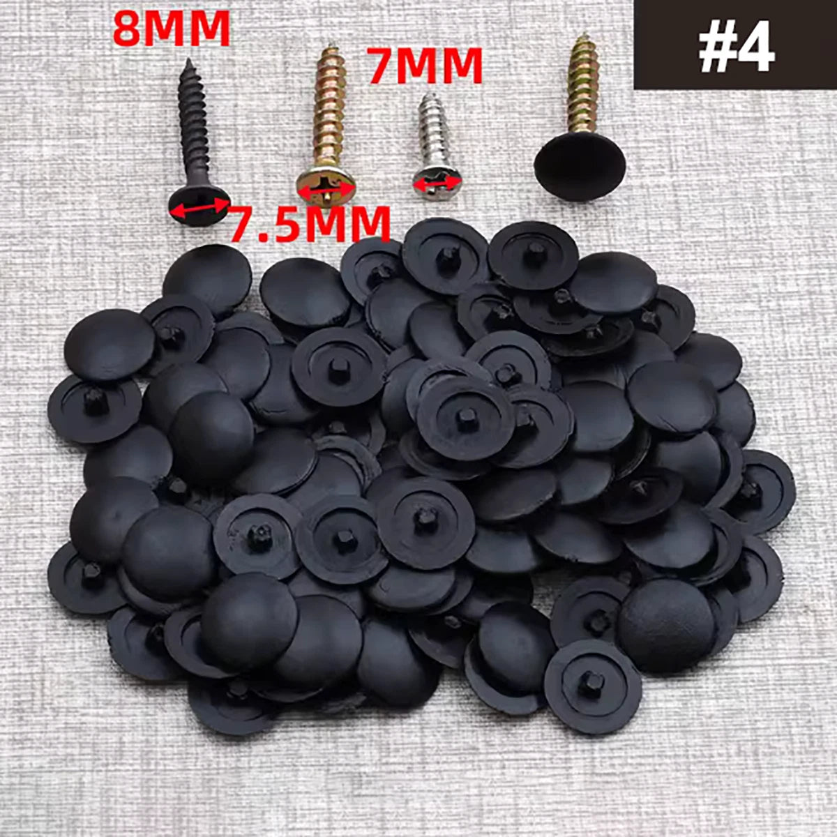 Plastic Screw Cover Caps – Snap‑On for 7‑8mm Phillips Flat Head Screws (19 Colors, Decorative)