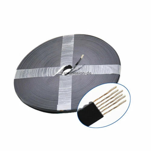 Open-End Polyurethane Timing Belt with Steel Core — 2GT / 3M / 5M / 8M / XL / MXL / T5 / T10 / L / H Profiles, Green White Black