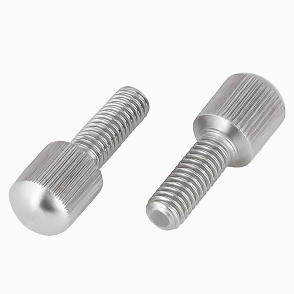 A2 Stainless Steel Knurled Thumb Screws – Small Head, Hand Tighten Fasteners (M2 to M8) - HomeDIYer