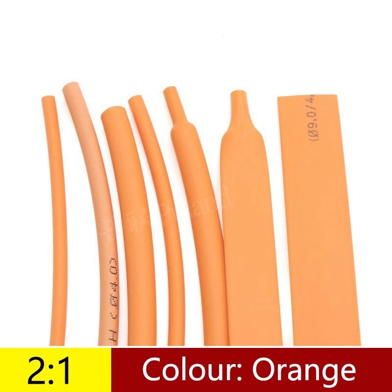 Heat Shrink Tubing 2:1 — Electrical Wire Sleeving, 5 Colors, Ø 1mm–50mm - HomeDIYer