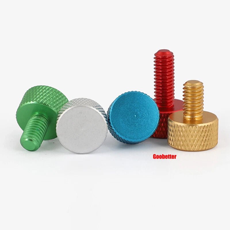M3 x 20mm Aluminum Knurled Thumb Screws Colorful Hand Grip Knob Bolts - HomeDIYer