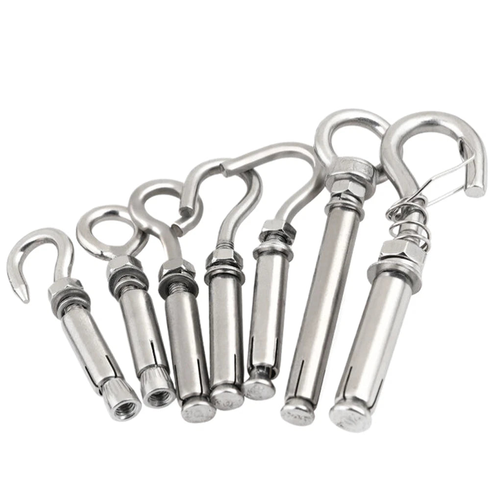 Concrete Eye Bolt Expansion Anchors — M6 M8 M10 M12 Hook Bolts for Concrete Walls