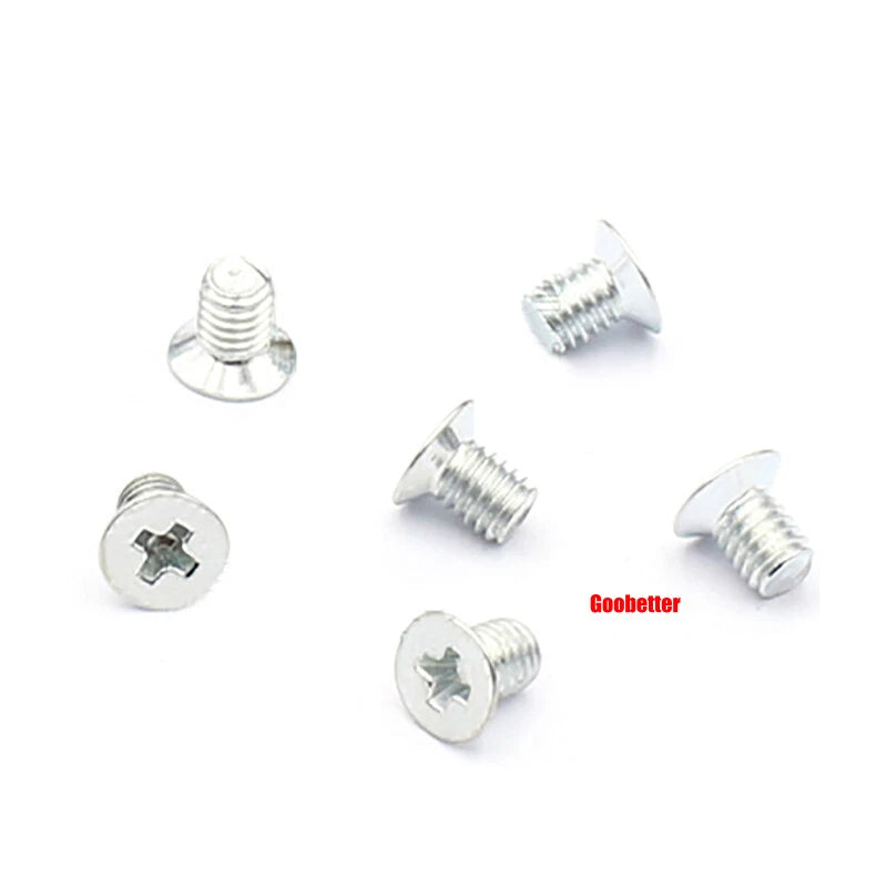 KM3 Phillips Countersunk Machine Screws – M3 x 3–18mm, Carbon or 304 Stainless, Multiple Finishes (Cross Flat Head)