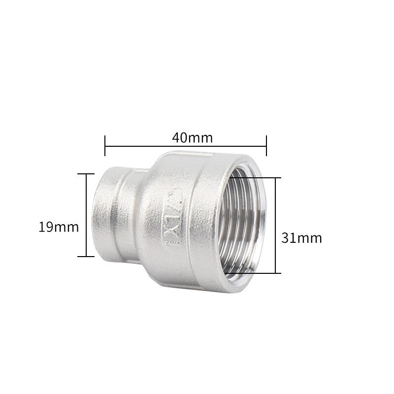 BSP Stainless Steel Reducing Bush — Female Thread Pipe Fitting