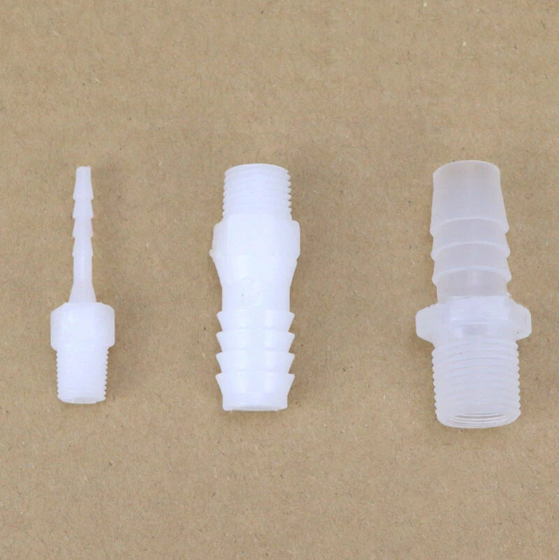 External Thread Straight Joint Tube Hose Pipe Plastic Tube Connector 2.8mm~25mm