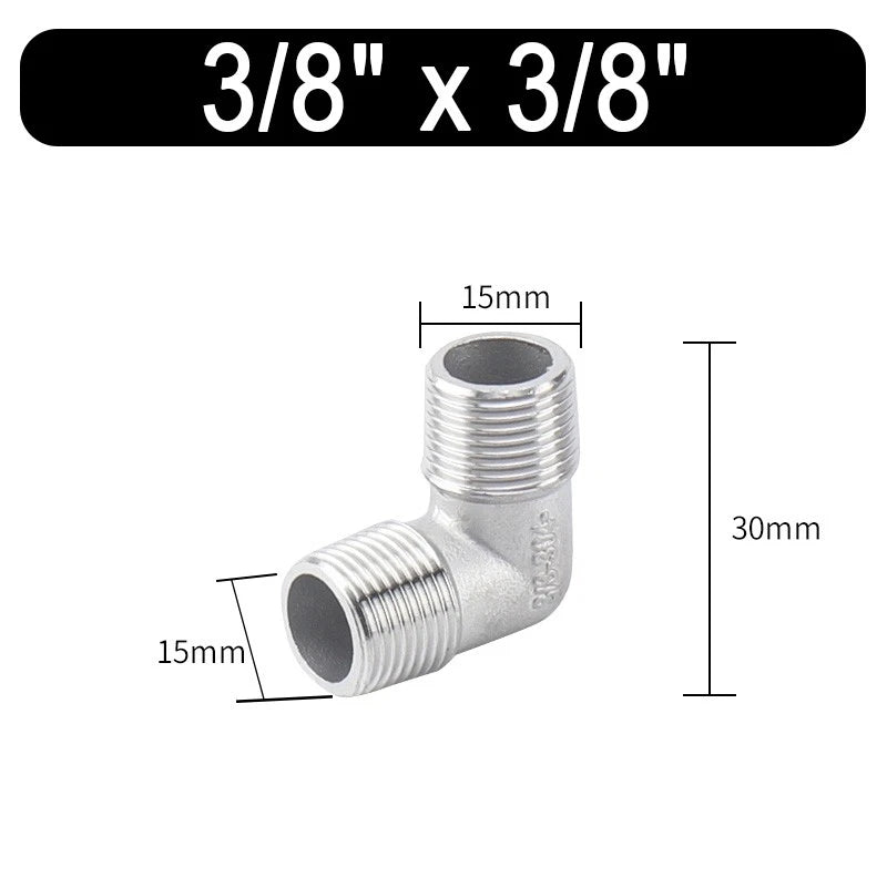 Stainless Steel Reducing Bush BSPT 1/8" to 2" — Male/Female Thread Pipe Fitting A2