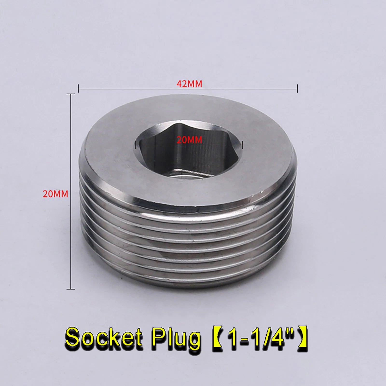 Stainless Steel BSP Pipe Fittings – Socket Plug, Hex Plug & Hex Cap 1/4" to 2"