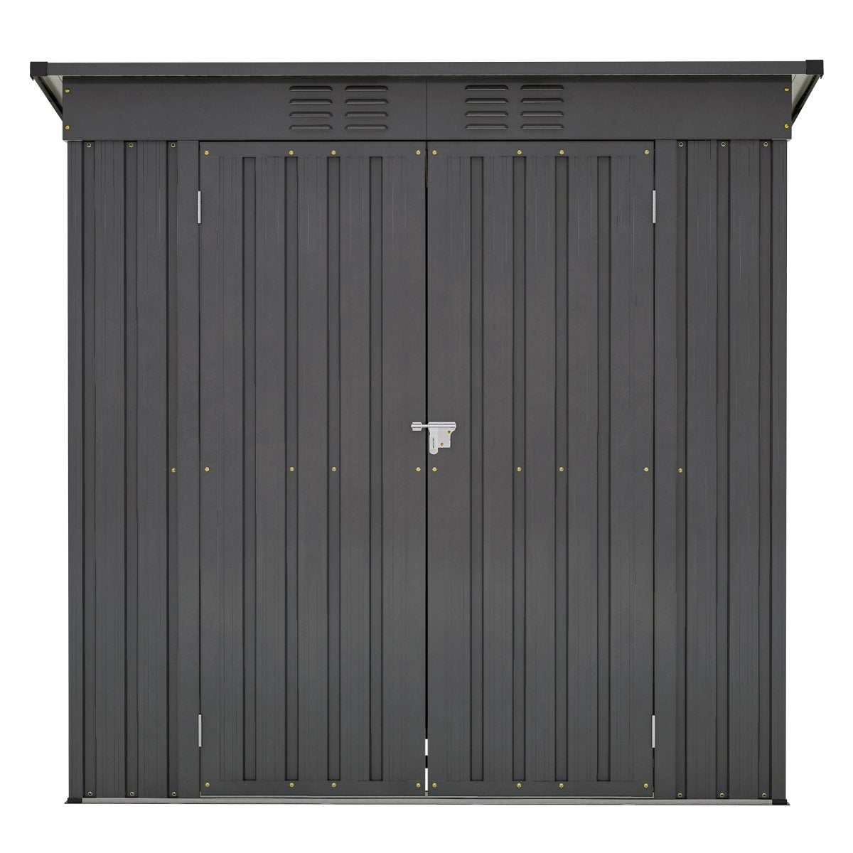 6 x 4 ft Outdoor Storage Shed, All Weather Tool Shed for Garden, Backyard, Lawn, Black - HomeDIYer