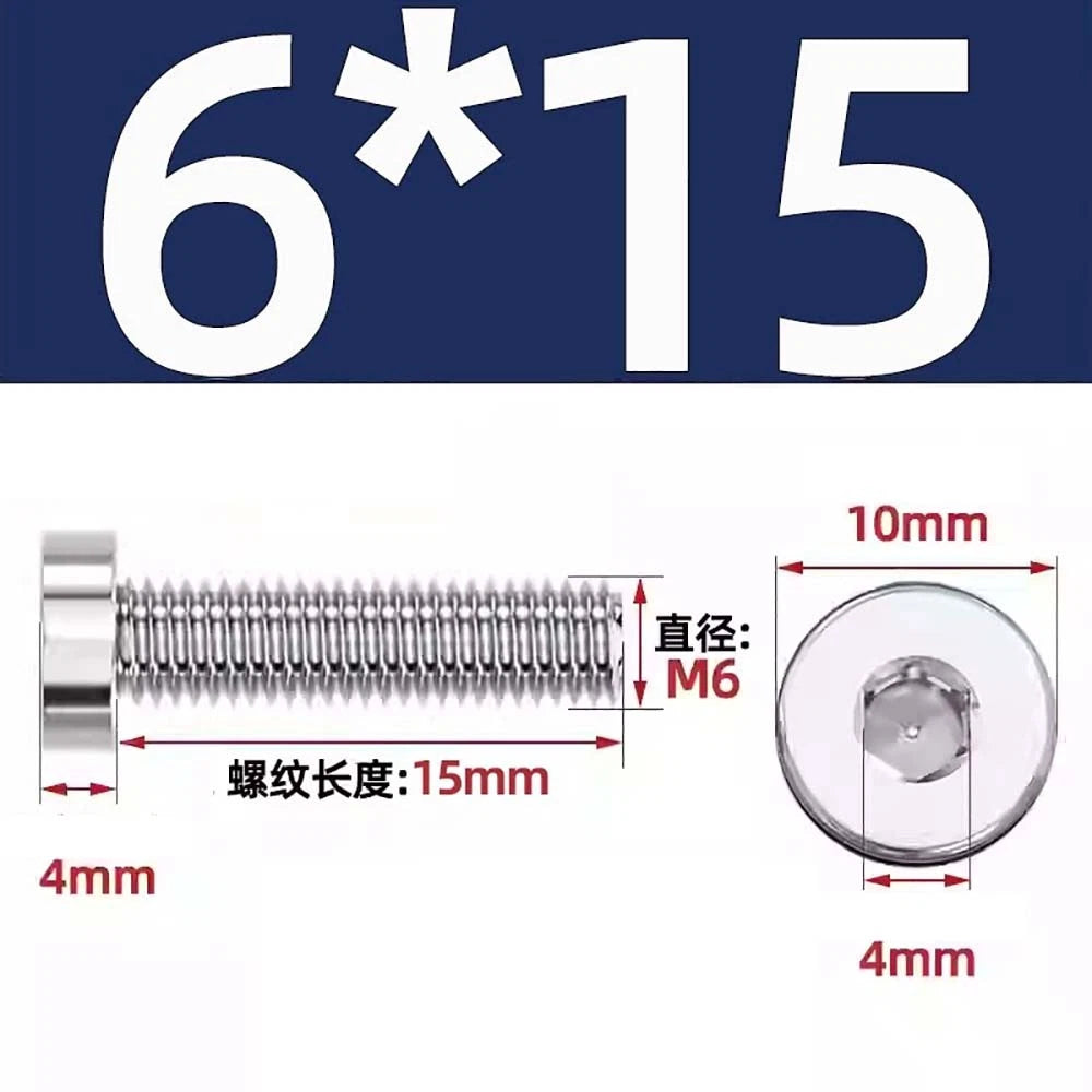 M1.4–M12 Low Head Socket Cap Screws – A2 Stainless Steel, Space‑Saving Design for Tight Clearances