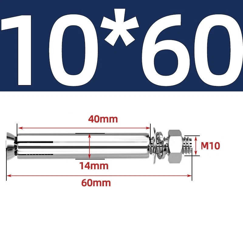 M6-M20 Stainless Steel Concrete Expansion Anchor Bolts – Extra Long