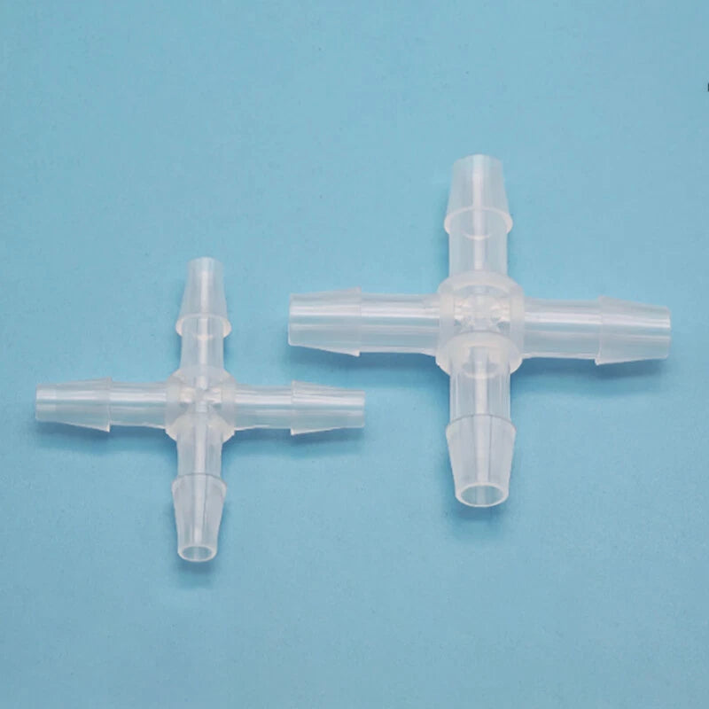 Plastic Hose Barb Connector — 3-Way, 4-Way & Hexagonal Fitting | Φ2.4–15.8mm