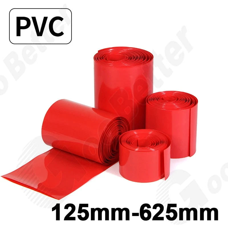 PVC Heat Shrink Tubing 125–625mm | Large Diameter Shrinkable Film Insulation Sleeve