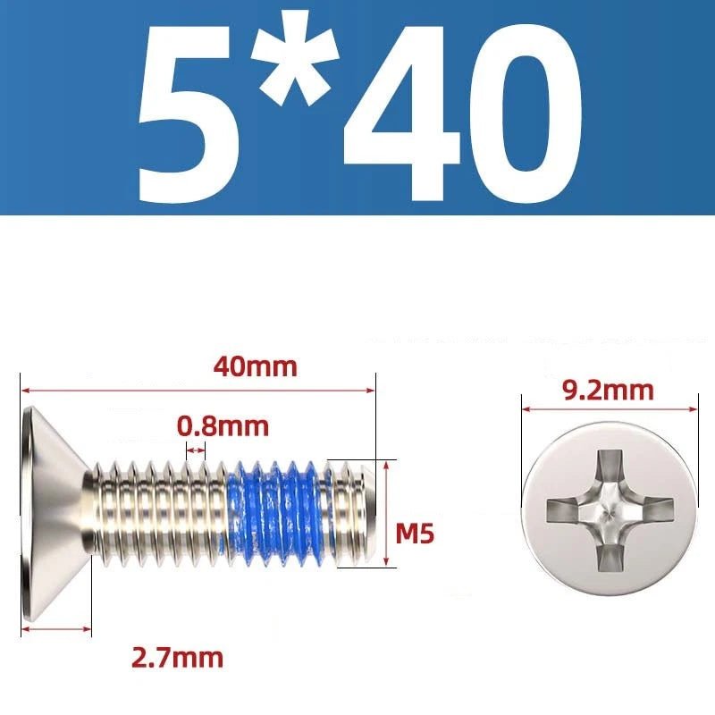 M1.2–M6 Phillips Flat Head Machine Screws | Carbon Steel | Black & Nickel Plated - HomeDIYer