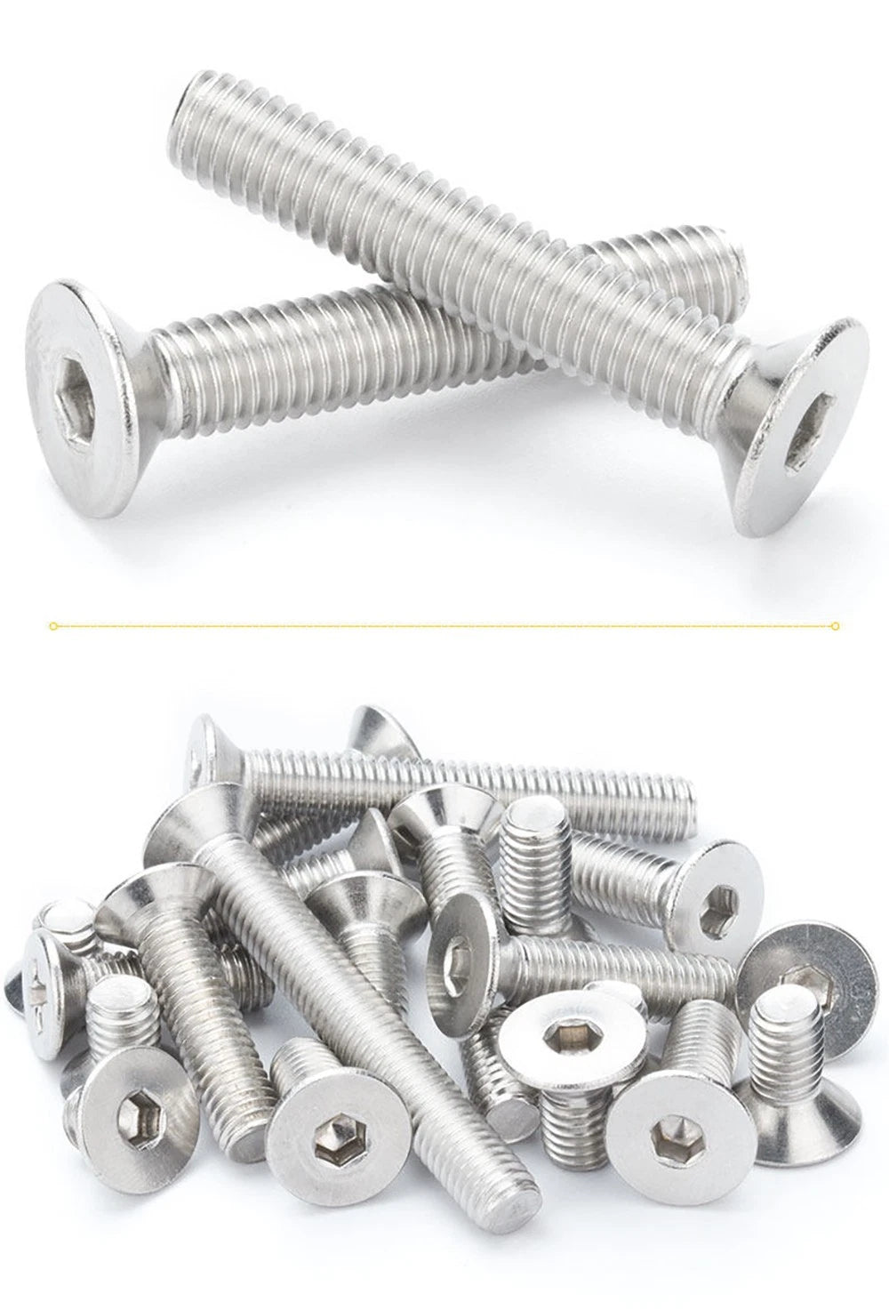 A2 Stainless Steel Socket Countersunk Screws – ISO 10642, M3 M4 M5